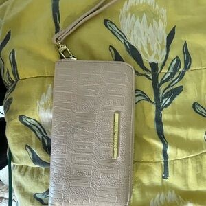 Steve Madden Beige Embossed Wallet